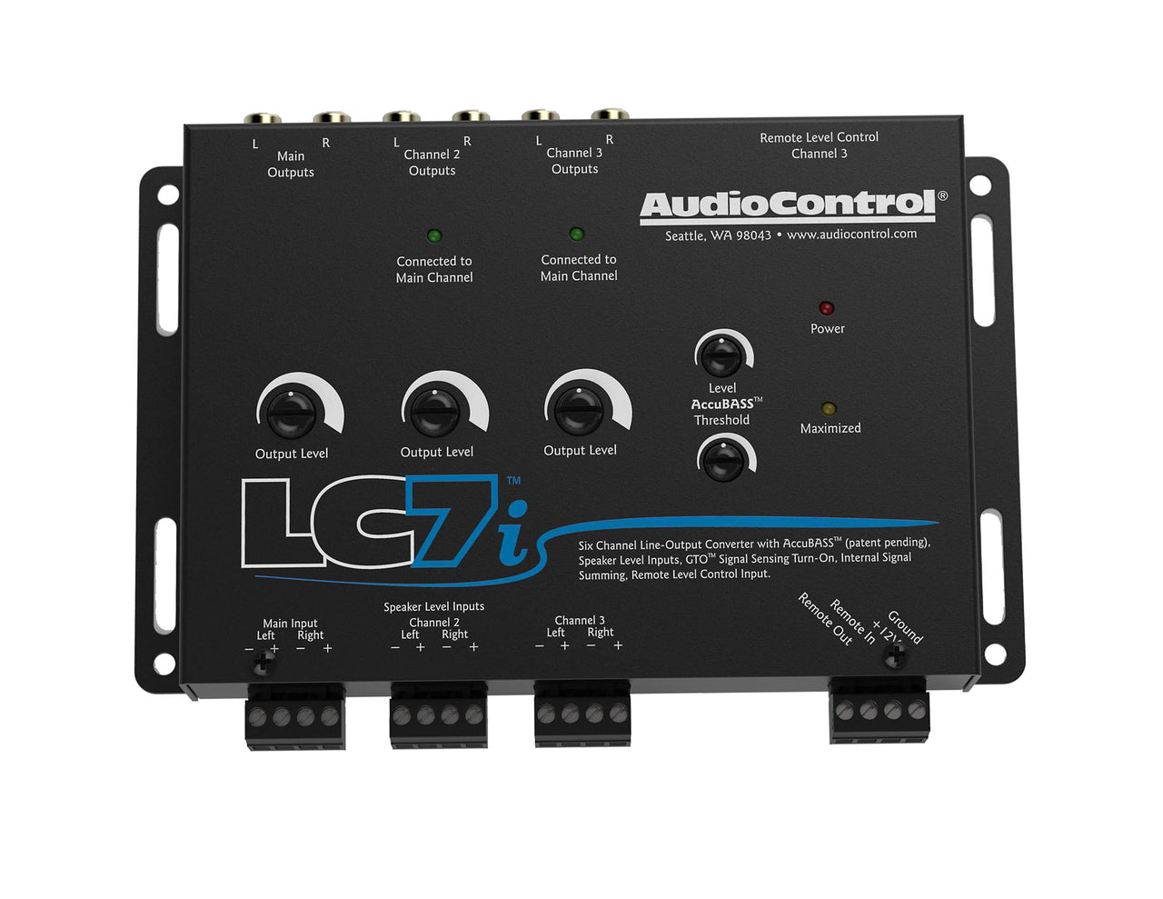 AudioControl LC7i 6-channel line output converter+ Free Absolute Electrical Tape+ Phone Holder