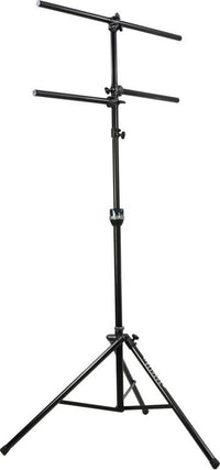Thumbnail for Ultimate Support LT-99BL LT Series Multi-tiered, Heavy-duty, Extra Tall Lighting Tree with TeleLock® Lift-assist Technology - Leveling Leg