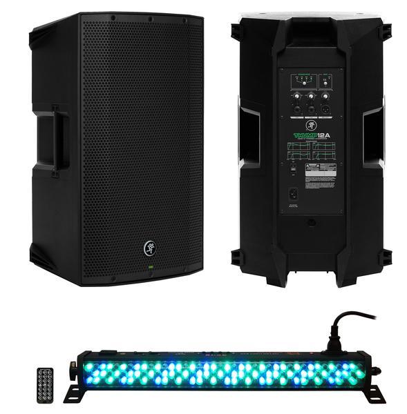 Mackie Thump212 1400W 12 inch Powered Speaker + MR DJ LED Mini Strip