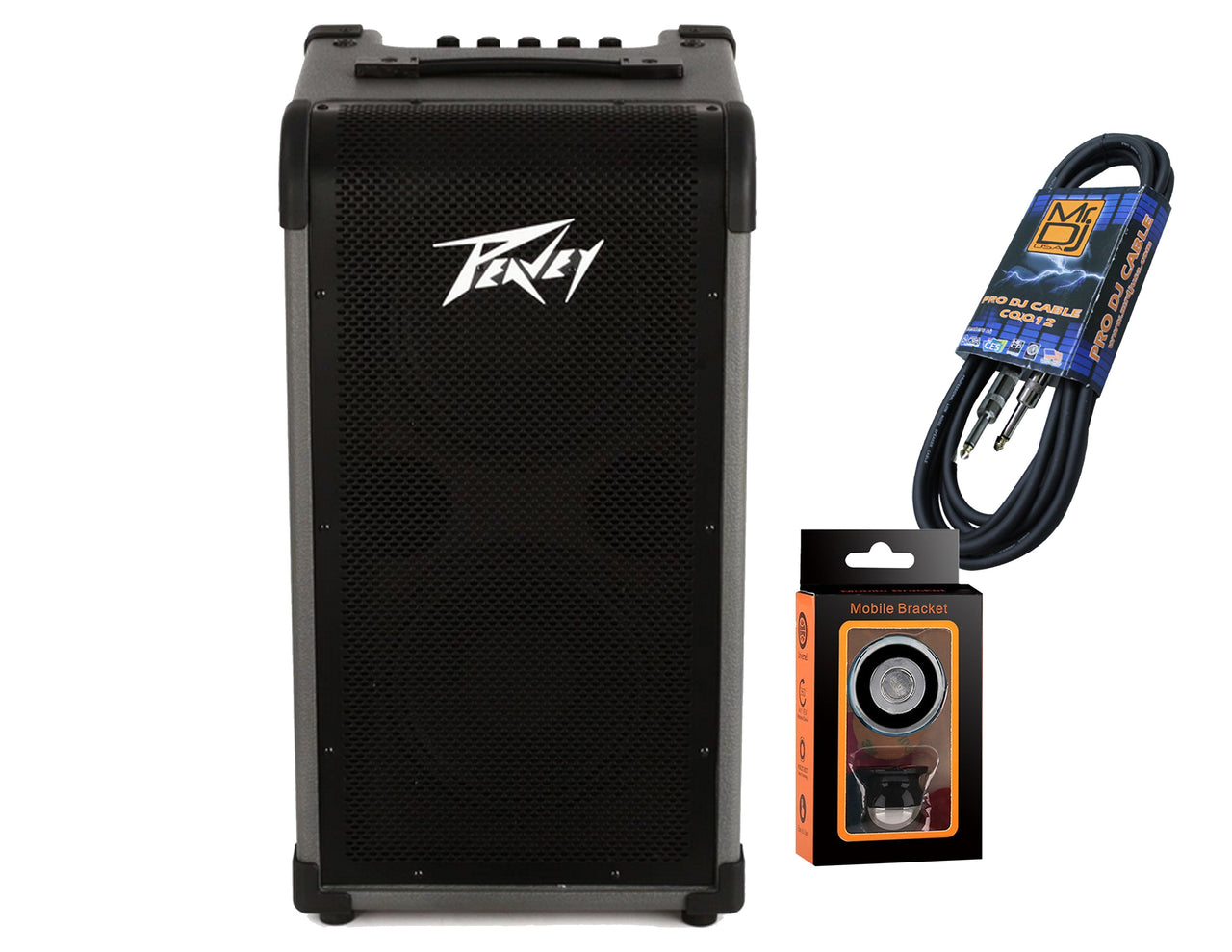 Peavey MAX 208 2x8" 200-watt Bass Combo Amp+ Free Mr Dj Instrument Cable+Phone Holder