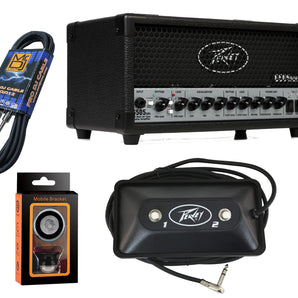 Peavey 6505 Mini Head 20/5/1-watt Tube Head+Free Mr Dj Instrument Cable+Phone Holder