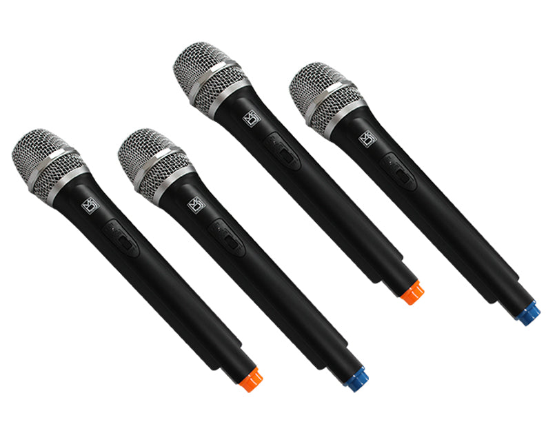2 Mr Dj MICVHF-8500 4 Channel Professional VHF Handheld Wireless Microphone<br>4 Channel Professional PA/DJ/KTV/Karaoke VHF Handheld Wireless Microphone System with Digital Receiver
