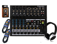 Thumbnail for Mackie Mix12FX 12-channel Compact Mixer with Effects + SR450 Headphone with Pair of Audio Cable+free Absolute Phone Holder