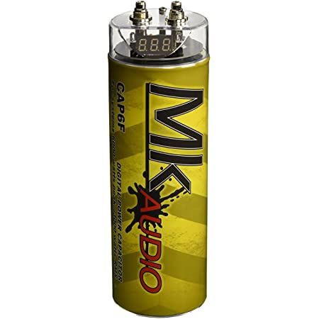 MK AUDIO CAP6F 6 FARAD POWER CAR CAPACITOR FOR ENERGY STORAGE TO ENHANCE BASS DEMAND FROM AUDIO SYSTEM