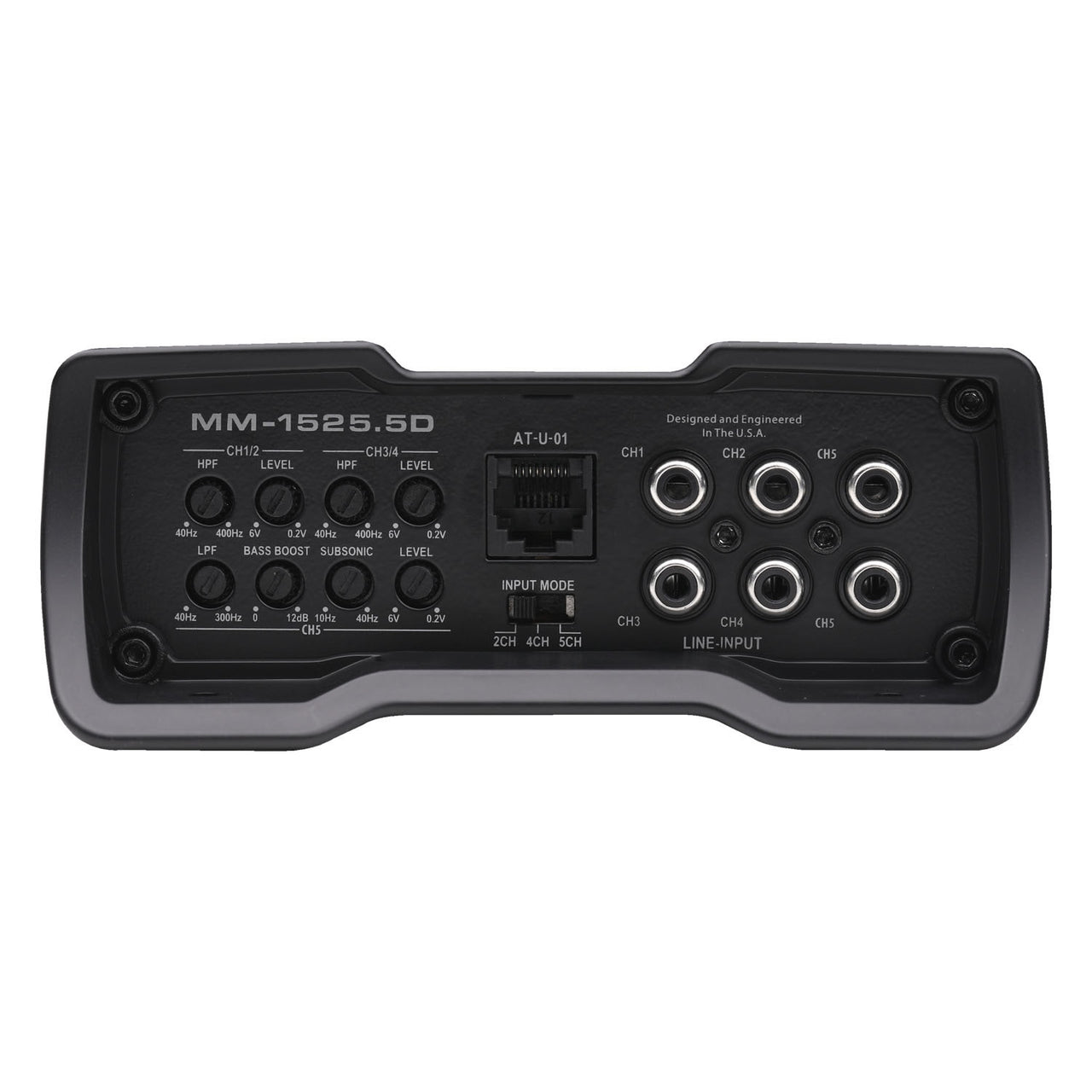 AUTOTEK MM-1525.5D  1500 Watt Compact 5 Channel Amplifier