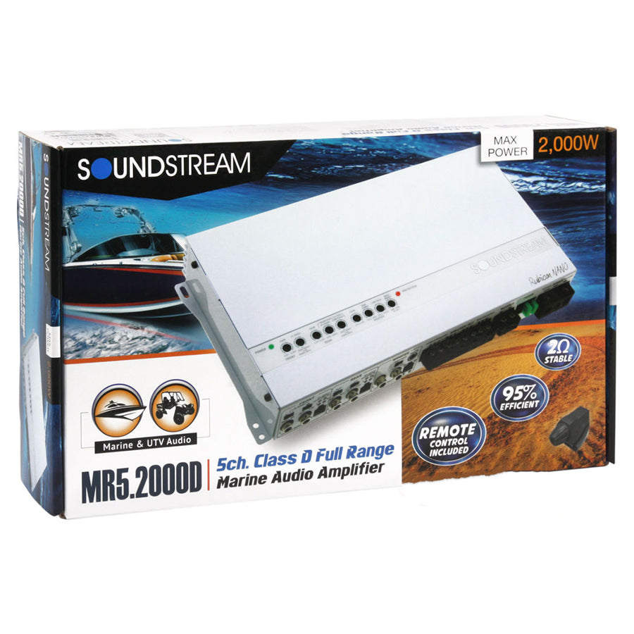 Soundstream MR5.2000D Rubicon Water-Resistant 5Ch Amplifier