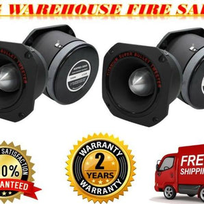 2 MR DJ HDPRO5000 7"X7" diameter, 3'' diaphragm 1000W Die-Cast Aluminum Titanium Super Tweeter