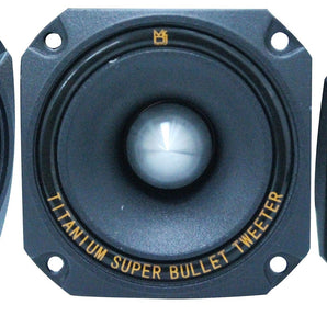 MR DJ HDT700B 3.5" Titanium Bullet High Compression Tweeter 10 Oz Ferrite Magnet
