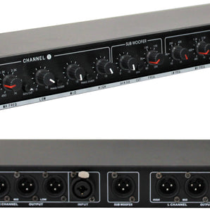MR DJ DXO200 PRO PA DJ Club Stereo 2 Way Plus Subwoofer Crossover Output