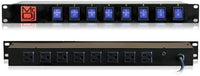 Thumbnail for PSC300 Luz de escenario con 8 canales de energía de Gaza y con luz azul Alterna On / Off Power Panel