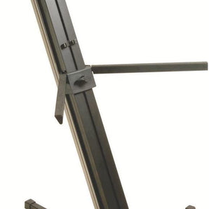 MR DJ KS1000B PRO Professional 2-Tier Black Column Keyboard Stand W 5/8" Mic