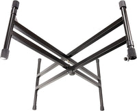 Thumbnail for Mr Dj KS650 Keyboard Stand Adjustable with Locking Straps & Quick Release Mechanism