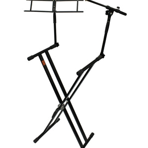 Mr Dj KS700 Key Board Stand with Music Note and Microphone Holder