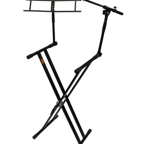 Mr Dj KS700 Key Board Stand with Music Note and Microphone Holder