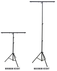 Thumbnail for 9 Ft DJ Lighting Tripod Portable Stage T-Bar Light Stand w/ Cross Bar
