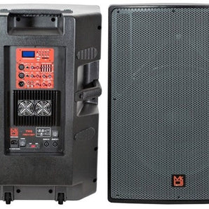 2 MR DJ PRO118BT 2-Way 18" PRO PA/DJ Bass-Reflex Bluetooth Active Powered Amplified speaker, 5500 watts P.M.P.O.