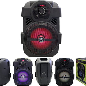 2 MR DJ PSE-80BT 8â€ 1200W Portable Rechargeable Bluetooth Active Speaker