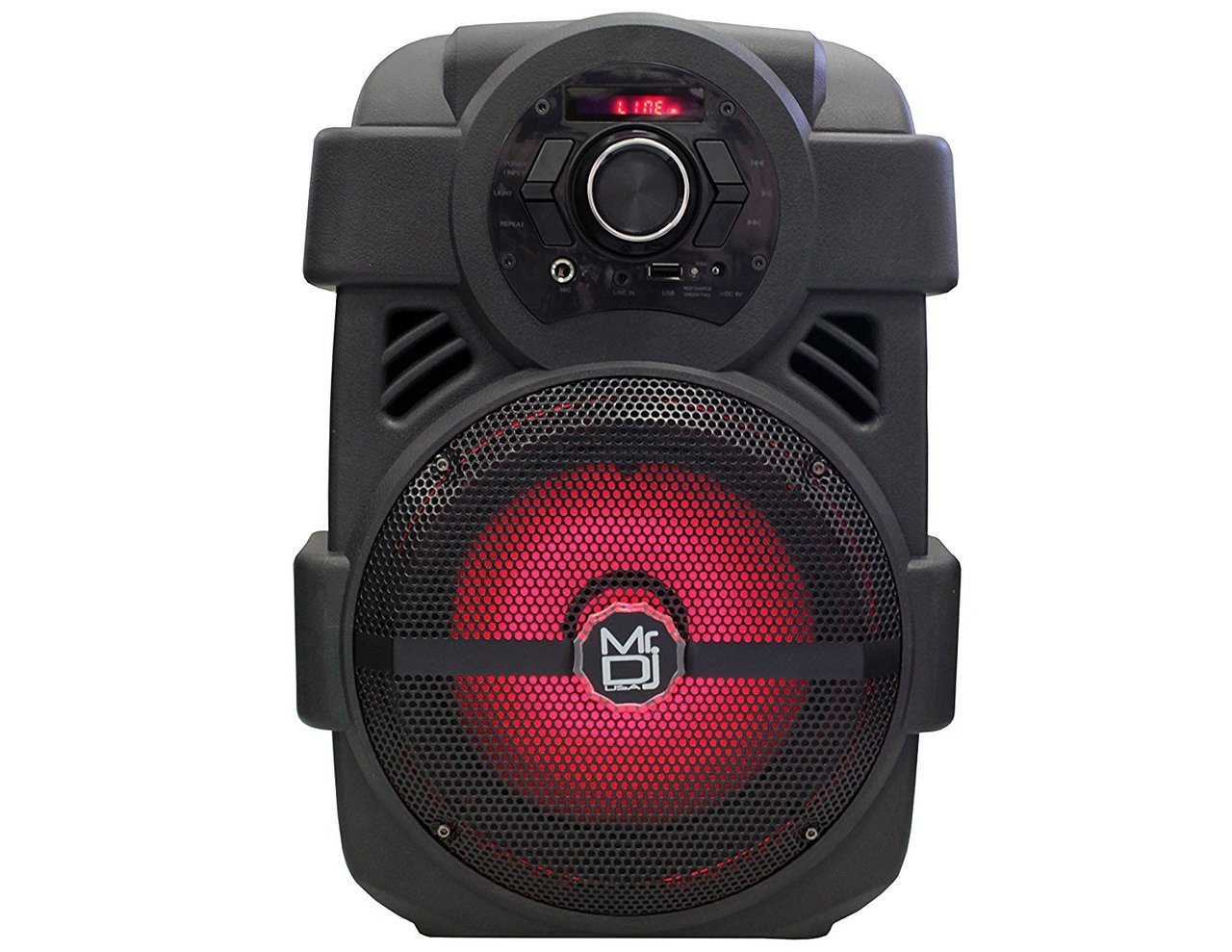 2 MR DJ PSE-80BT 8” Portable Active Speaker<BR/> 8” Portable Active Speaker with Rechargeable Battery Party Speaker with Bluetooth 1200 Watts P.M.P.O