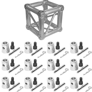 MR Truss TJB3W Universal Corner Junction Block Box 1Way-6Way with 12 Half Conical Couplers for 3 Way Installation
