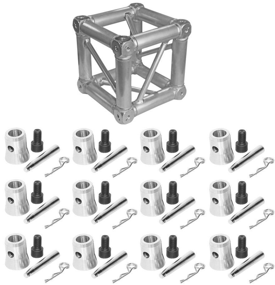 MR Truss TJB3W<BR/> Universal Corner Junction Block Box 1Way-6Way with 12 Half Conical Couplers for 3 Way Installation