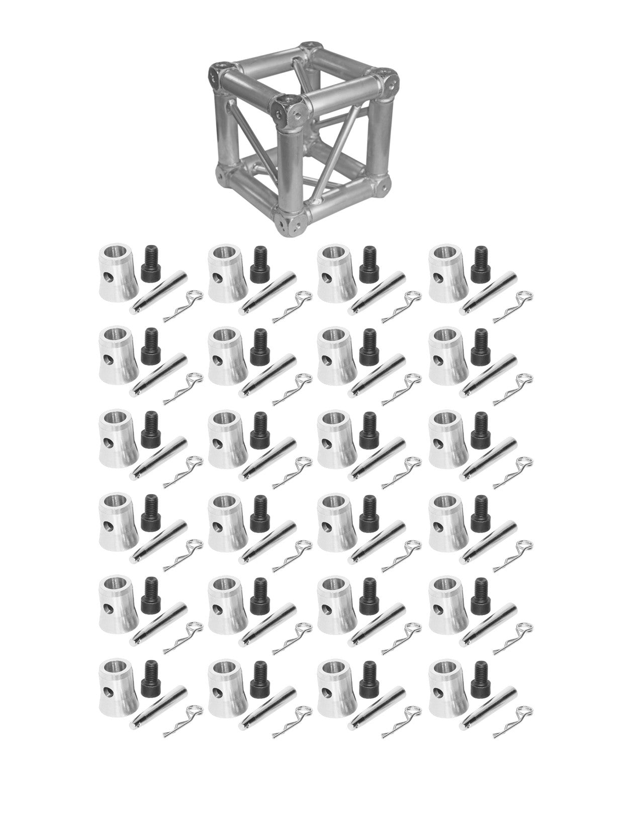 MR Truss TJB6W<BR/> Universal Corner Junction Block Box 1Way-6Way with 24 Half Conical Couplers for 6Way Installation