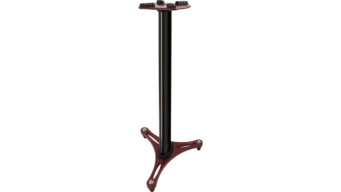 Ultimate Support MS-90-36R MS Series Professional Column Studio Monitor Stands with Non-marring Decoupling Pads and Three Internal Channels - 36"/Red