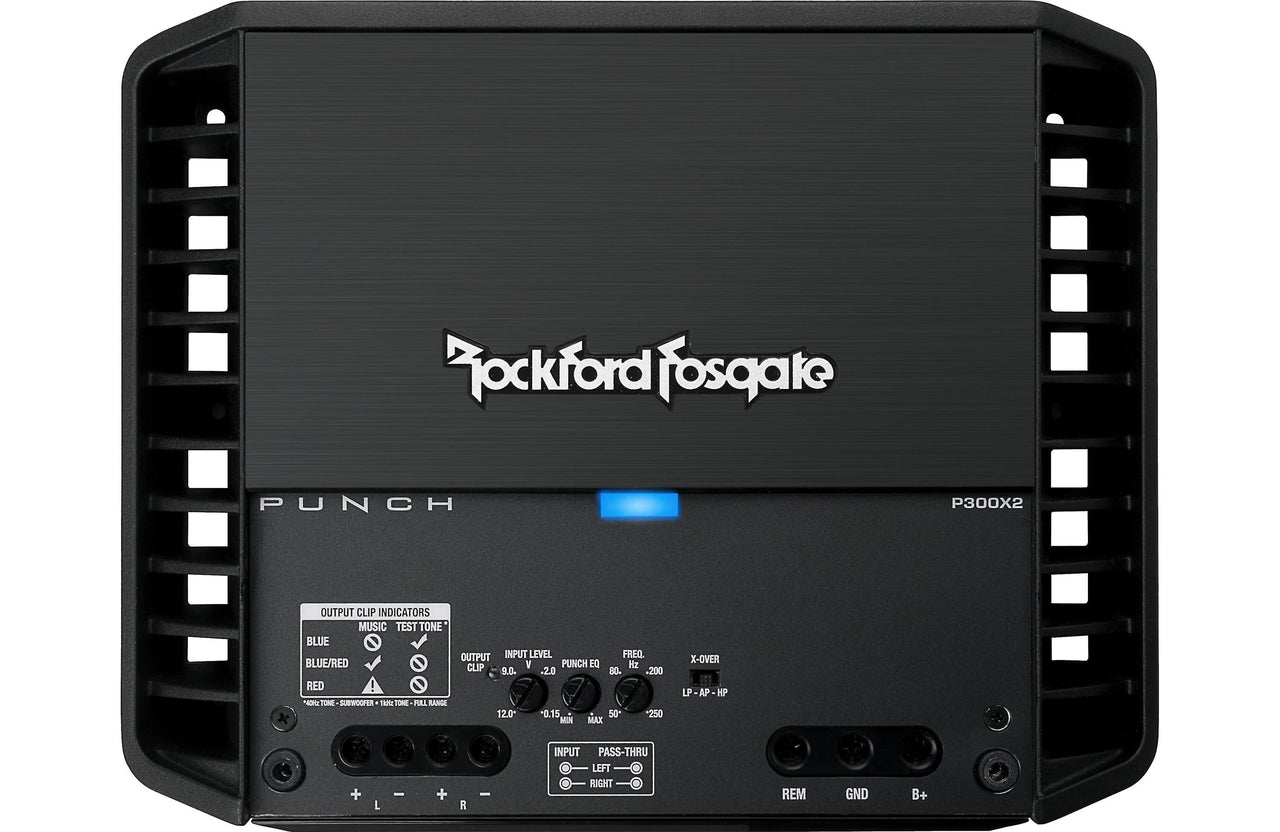 Rockford Fosgate Punch P300X2 2-channel car amplifier 100 watts RMS x 2