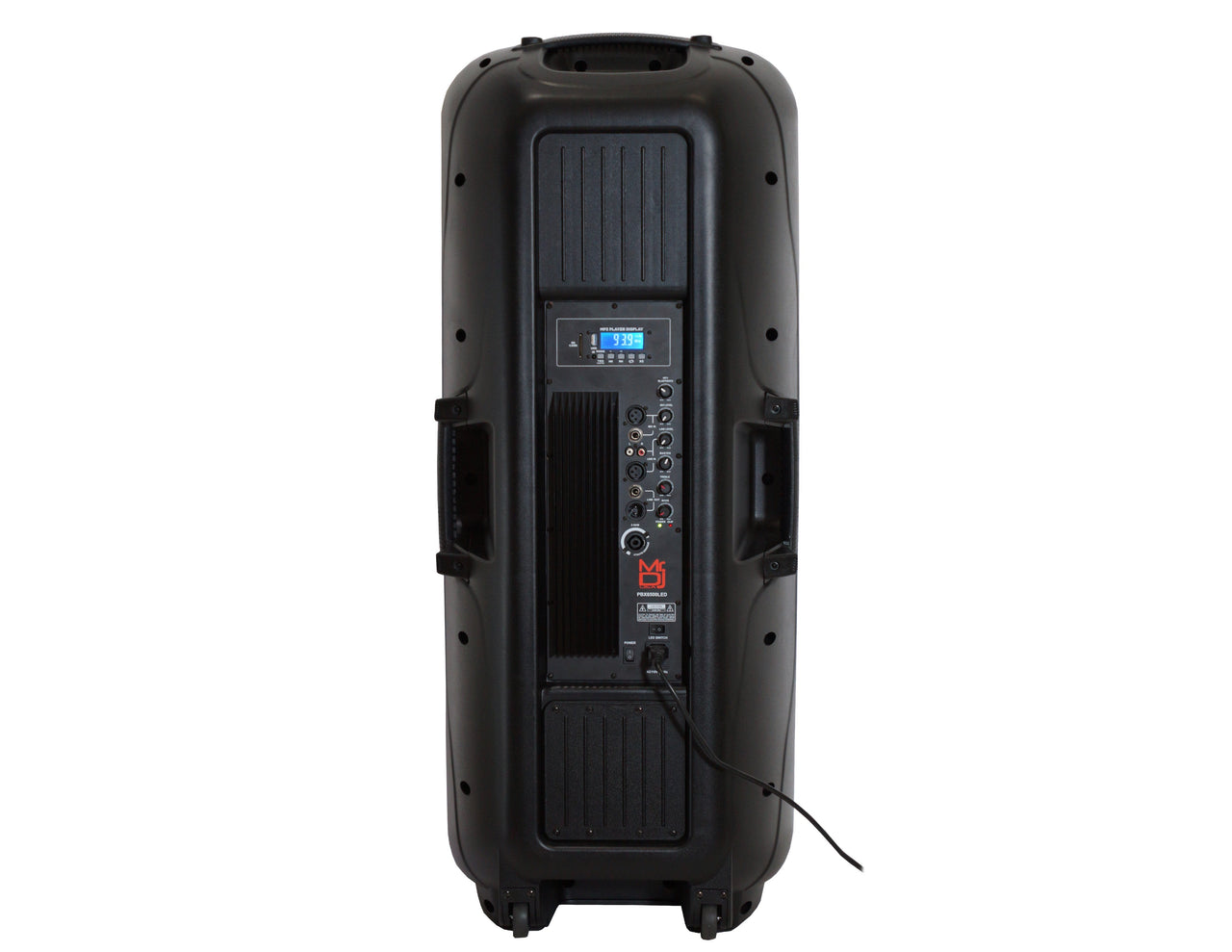 2 MR DJ PBX6500LED Professional Dual 15” 3-Way Full-Range Powered/Active DJ PA Multipurpose Live Sound Bluetooth Loudspeaker