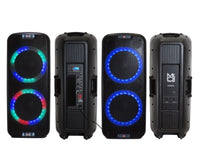Thumbnail for MR DJ PBX6500LED & PBX6500S Dual 15” 3-Way Full-Range Powered/Active and Passive DJ PA Multipurpose Live Sound Bluetooth Loudspeaker