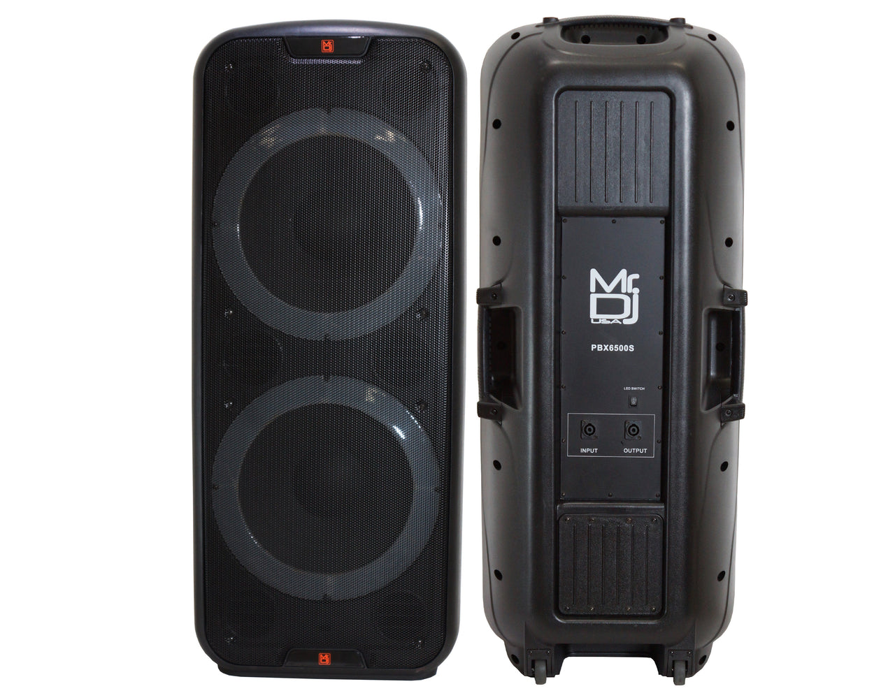 MR DJ PBX6500S Professional Dual 15” 3-Way Full-Range Non-Power/Passive DJ PA Multipurpose Live Sound Loudspeaker