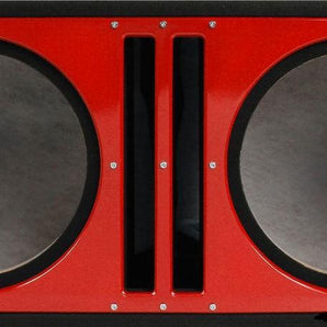 PDEB10R Dual 10-pulgadas, 3.4 pulgadas MDF Doble Puerto Caja de subwoofer con Red Alto Consejo Cara Gloss