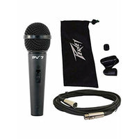 Thumbnail for 4 Peavey PV 7 ND Magnet Dynamic Microphone with XLR to XLR Cable + 4 Microphone Stands