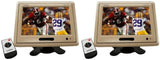 2 Absolute PHM-709C 7 inch TFT-LCD car monitor with remote, featuring sports action display.