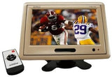 Absolute PHM-709C Cream TFT-LCD car monitor showing sports action with remote control included.
