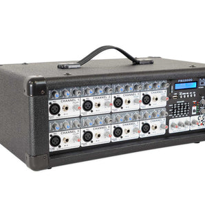 MR DJ PMX8500 3000 Watts Powered 8 Channel Mixer with Bluetooth USB 5 Band EQ Effects