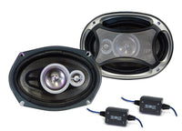 Thumbnail for Absolute USA PRO6993 Car Speakers 600 Watts Of Power Per Pair And 300 Watts Each, 6 x 9 Inch , Full Range, 4 Way, Sold in Pairs, Easy Mounting