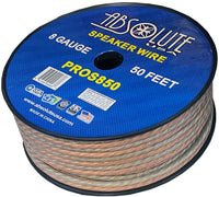 Thumbnail for Absolute USA PROS850 8 Gauge Speaker Wire<br/>50' 8 Gauge PRO PA DJ Car Home Marine Audio Speaker Wire Cable Spool