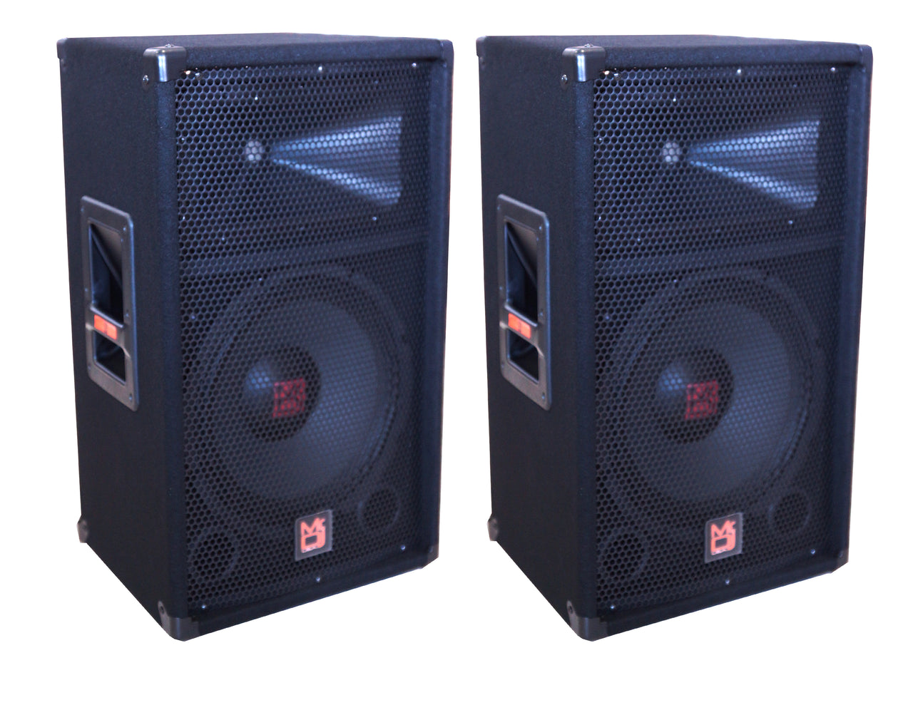 2 MR DJ PSS-1000 Single 10" Passive 1200 Watts 2-Way DJ/PA PRO Audio Loudspeaker