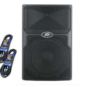 2 PVXP15 DSP 15" Powered Speaker 830W with 1.4" Compression Driver + XLR Cables