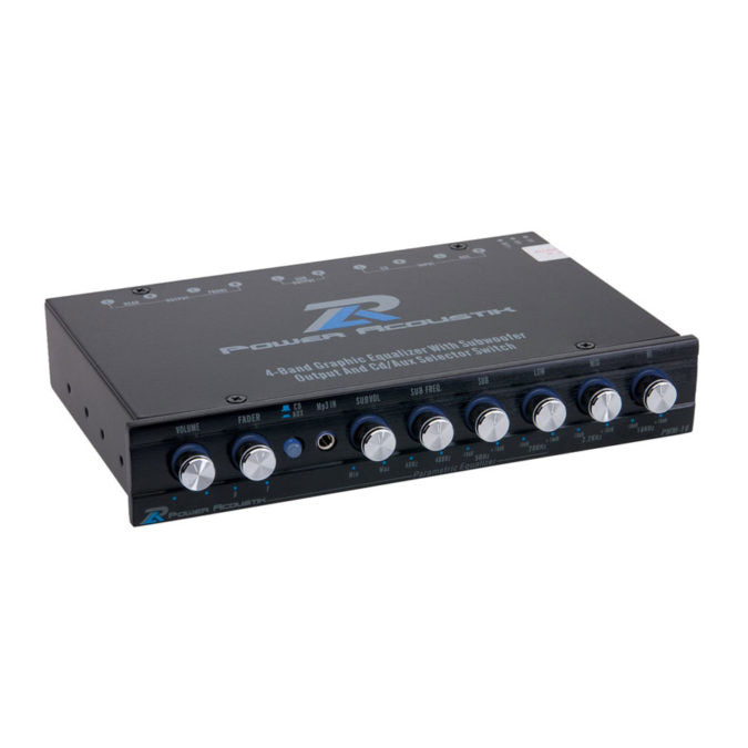 Power Acoustik PWM-19 4-Band Parametric EQ w/ Subwoofer Control & Pulse Width Modulated Power Supply