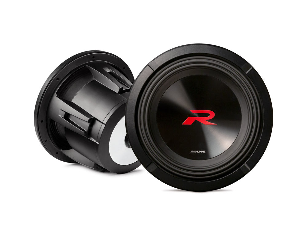 Alpine R2-W12D2 Car Audio Type R Dual 2 Ohm 1500 Watt 12" Subwoofers with Sub Install Kit Package