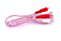 Thumbnail for Crux RCA-15MM  RCA Male-to-Male Cable, Clear Jacket 15 ft.