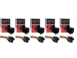  5 pin relay for automotive and marine applications, featuring a black housing and mounting tab.