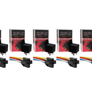 5 pin relay in black casing with mounting tab, used for automotive and marine applications, 12 Volt DC 40 AMP.