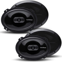 Thumbnail for 2 Pairs of Punch P1694 300W 6x9 4-Way Full Range Coaxial Speakers + Magnet Phone Holder