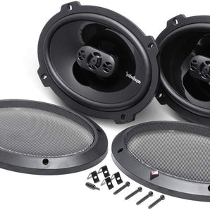 2 Pair Rockford Fosgate P1694 6x9" 4-Way Punch Full Range Coaxial Speakers