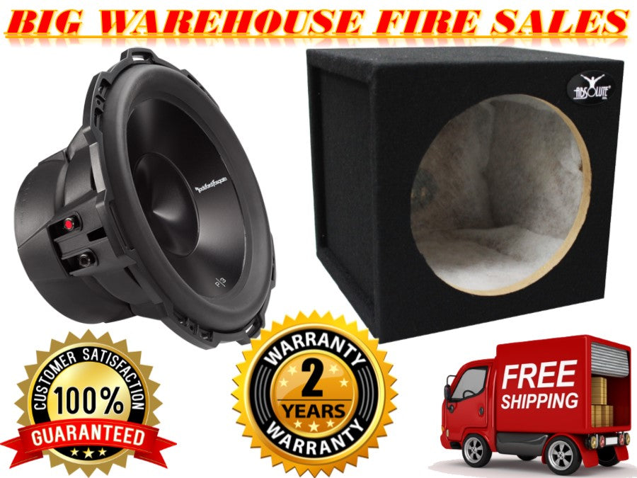Rockford Fosgate P3D4-10 10" 1000 Watts Subwoofer + Absolute SS10 Sealed Box