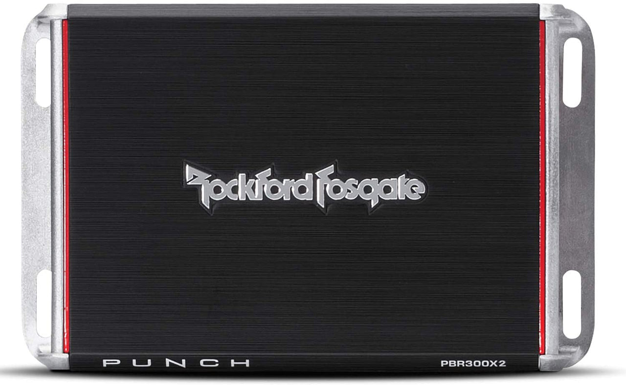 Rockford Fosgate Punch PBR300X2<br/> 300 Watts Punch Series Boosted Rail Compact 2-Channel Amplifier