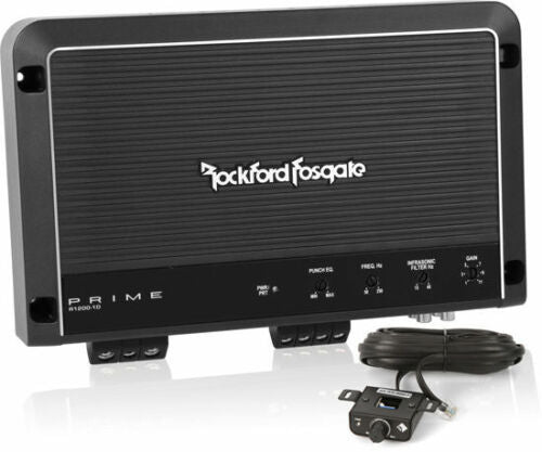 Rockford Fosgate Prime R1200-1D 1200 Watts Monoblock Class D Subwoofer Amplifier