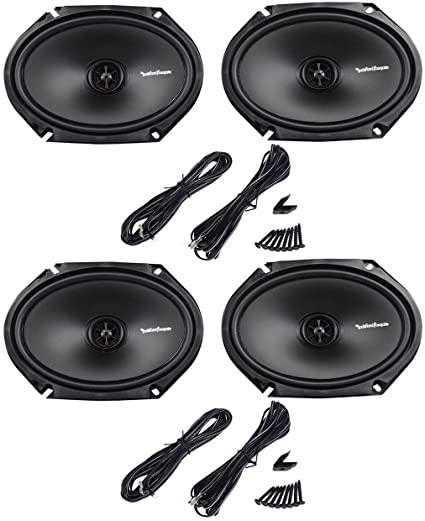 2 Pair Rockford Fosgate R168X2 Prime<BR/> 220W Max (110W RMS) 6" x 8" 2-Way PRIME Series Coaxial Car Speakers
